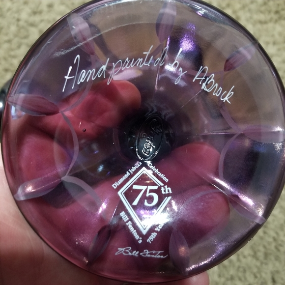 Fenton Art Glass Plum Wisteria Basket 75th Diamond Jubilee Collection Vintage - Picture 8 of 14